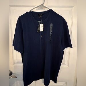 Banana Republic Men's Navy Blue Shirt
